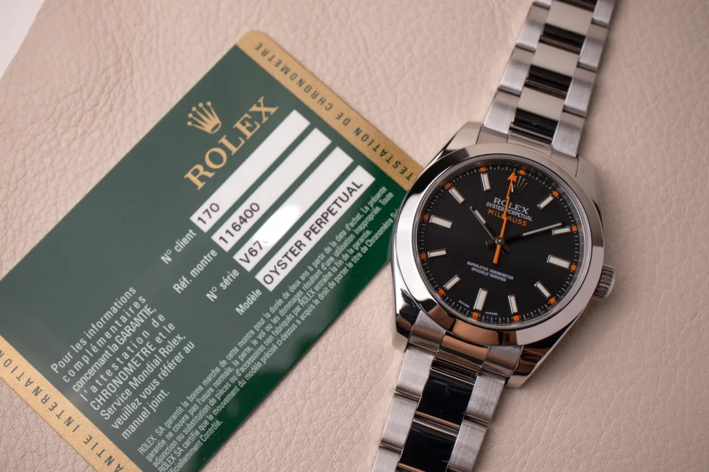 Rolex Milgauss 40 Oystersteel Black Dial Ref. 116400